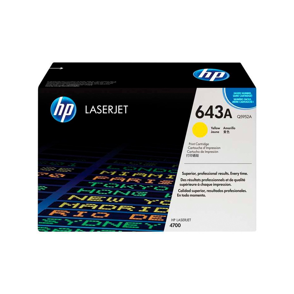 Tòner HP 643A Groc