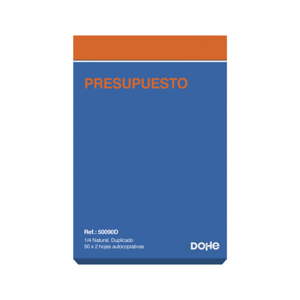 Talonari Dohe Pressupost Quart Castellà Vertical Duplicat