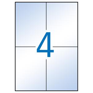 Etiquetes Apli A4 Transparent 105x148 10f. 