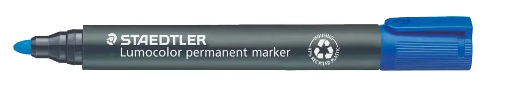 Permanent Staedtler Lumocolor 352 Blau Punta Rodona