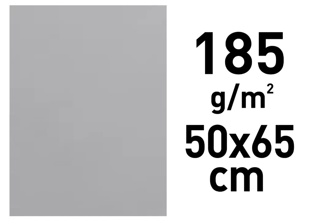 Cartolina Iris 50x65 185g Gris Perla