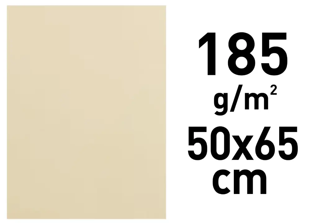 Cartolina Iris 50x65 185g Crema