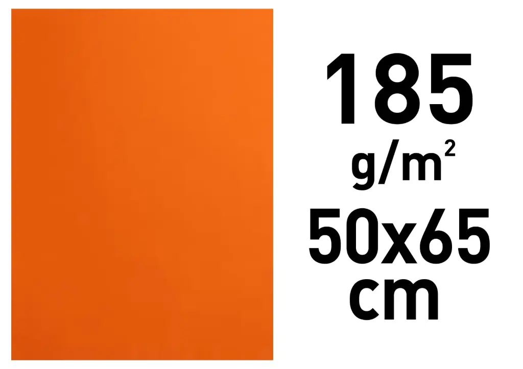 Cartolina Iris 50x65 185g Taronja