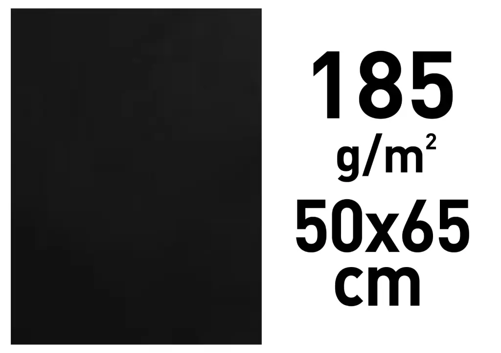 Cartolina Iris 50x65 185g Negre