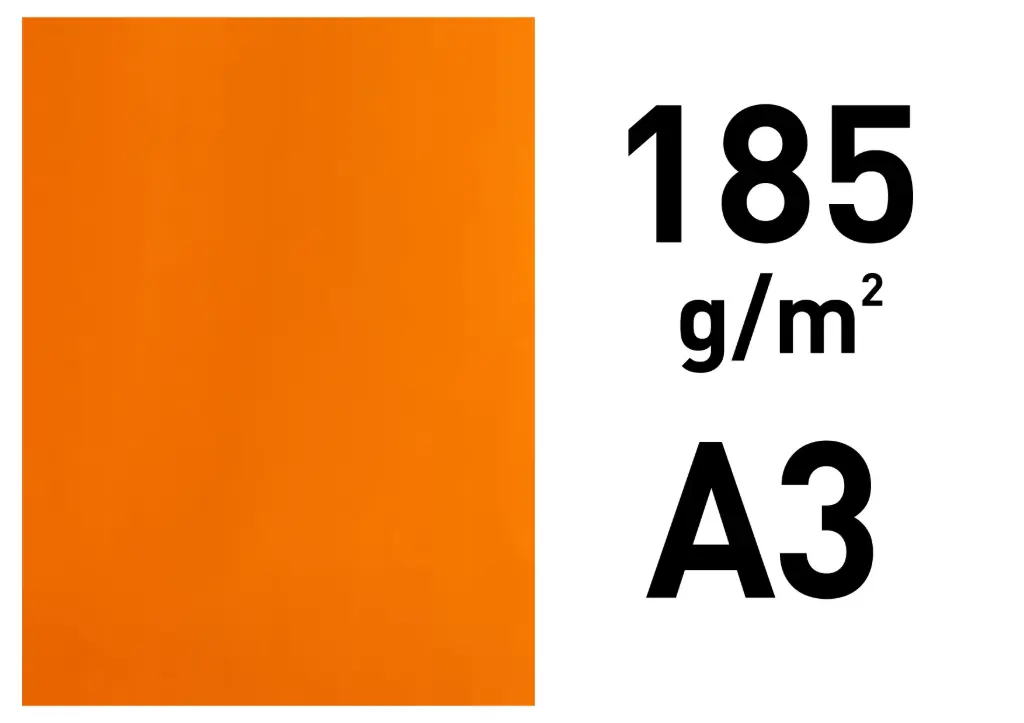 Cartolina Iris A3 185g Mandarina