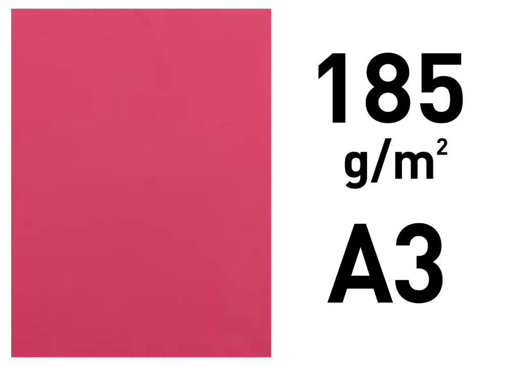 Cartolina Iris A3 185g Fúcsia