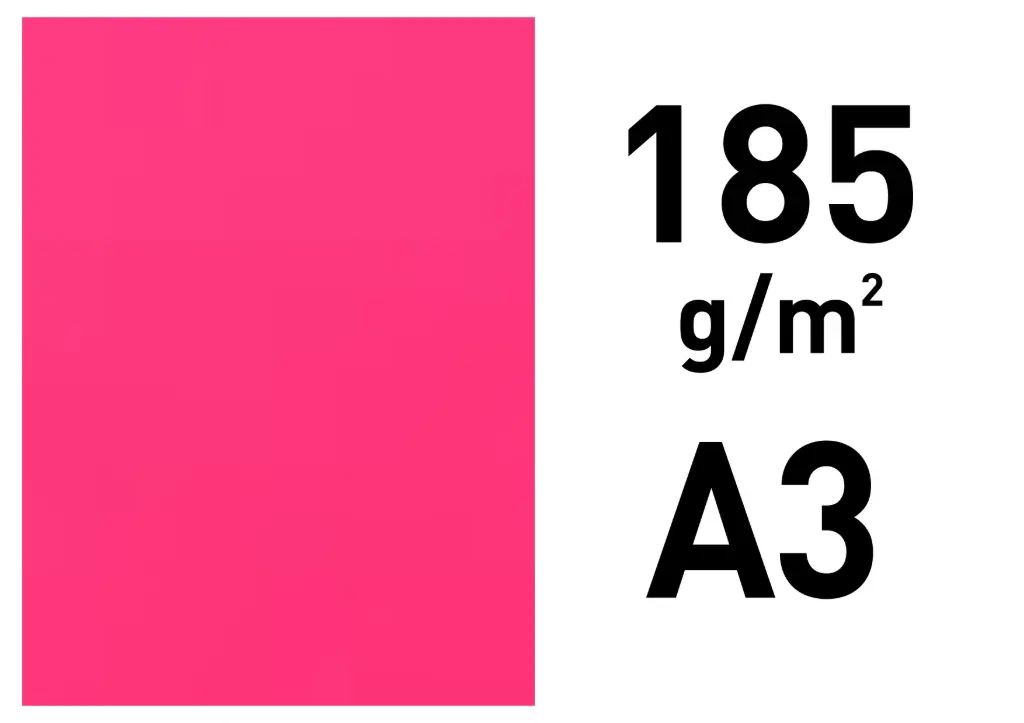 Cartolina Iris A3 185g Fúcsia Fluor