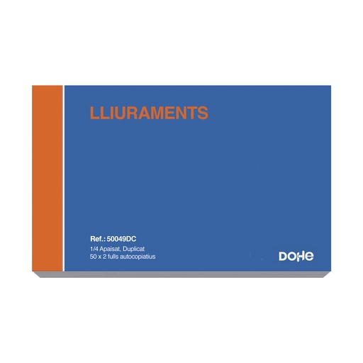 [12271] Talonari Dohe Lliurament Quart Català Apaïsat Duplicat